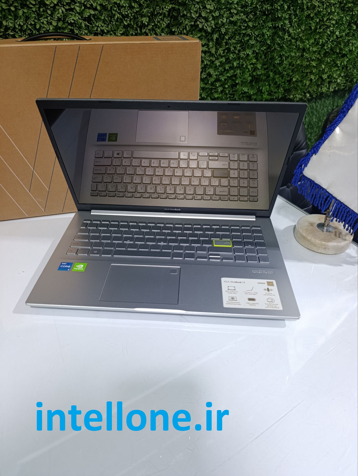 لپ تاپ در حد نو  ASUS K513 CPU I5-1135G7/RAM-8G/HARD 1TB+256 SSD M.2/VGA 2G NVIDIA/15.6 FHD